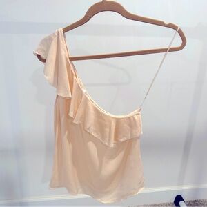Joienone shoulder blouse in peach size M